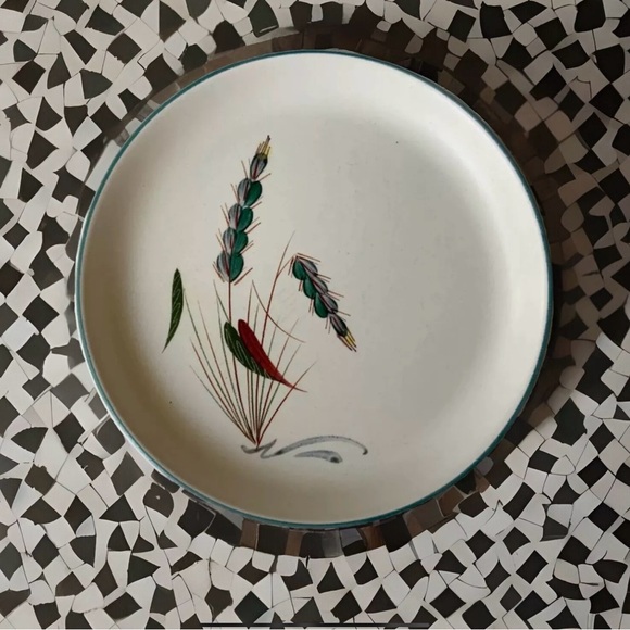 DENBY GREENWHEAT SIZE 6.5 SIDE PLATE VTG STONEWEAR - Picture 1 of 4